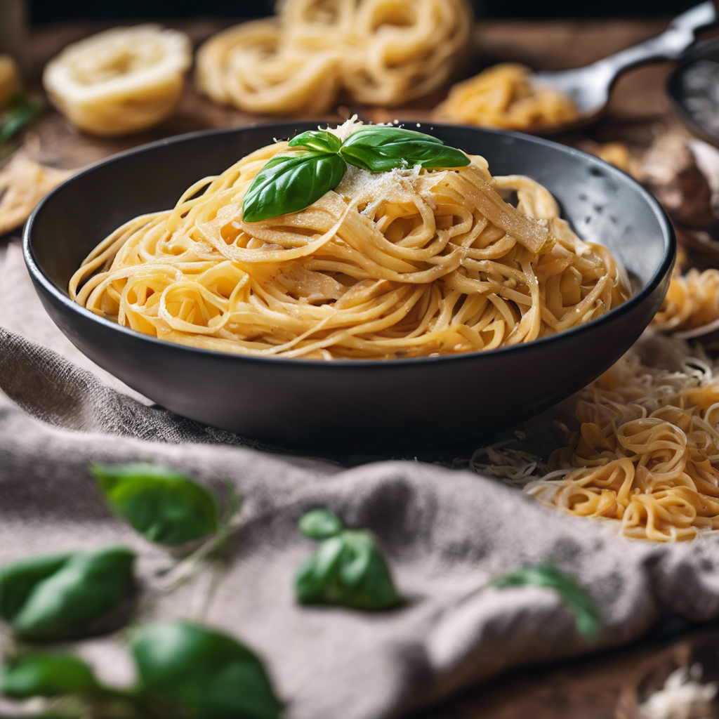 Vegetarian Parmesan with Fettuccine